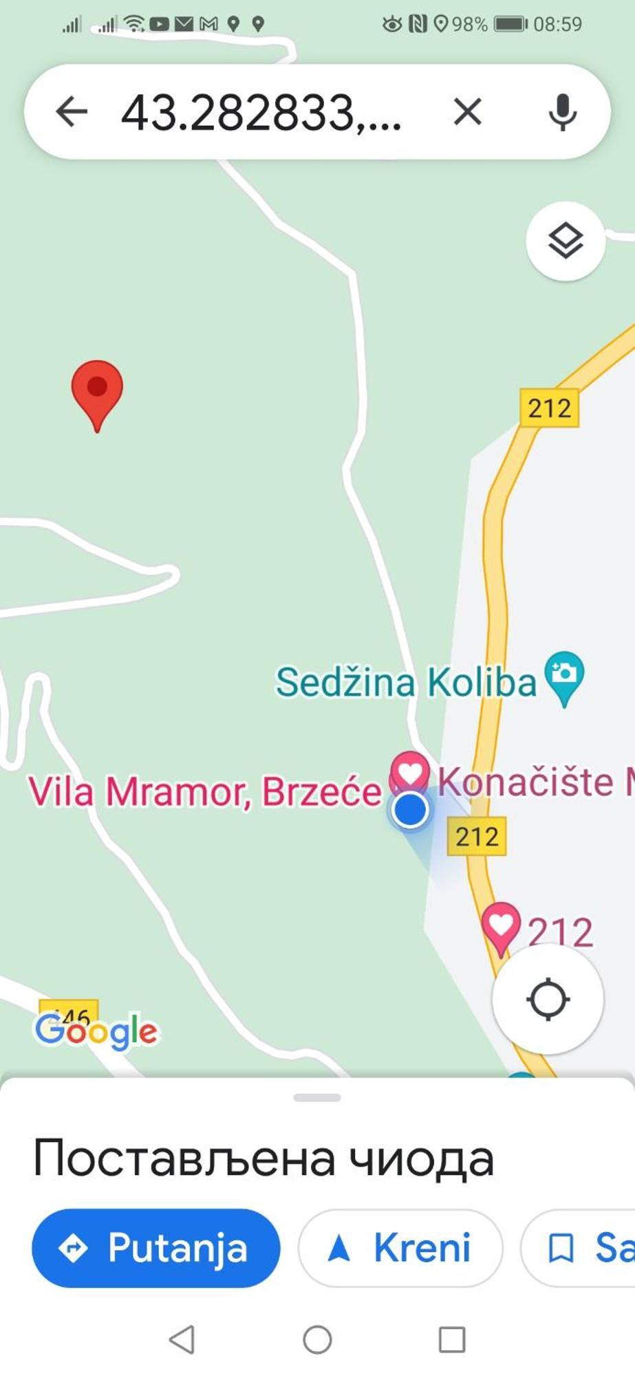 Villa Mramor Brzeće Eksteriør bilde